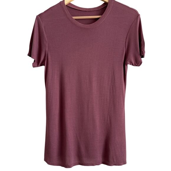 Talentless Mauve Crew Neck Short Sleeve Tee Shirt Womens Small NWOT - Picture 1 of 3